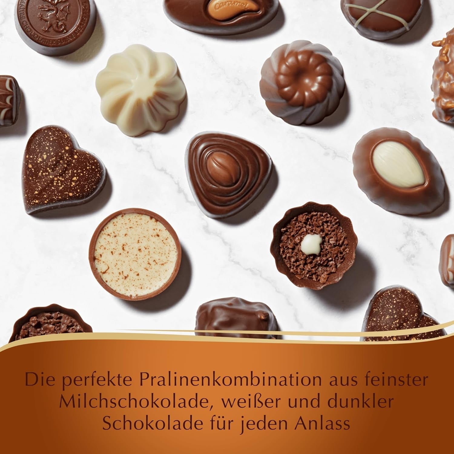Lindt, Pralineæske med 12 honningkagespecialiteter med mandler, hasselnødder og pistacienødder, 125 gram Naty Shop