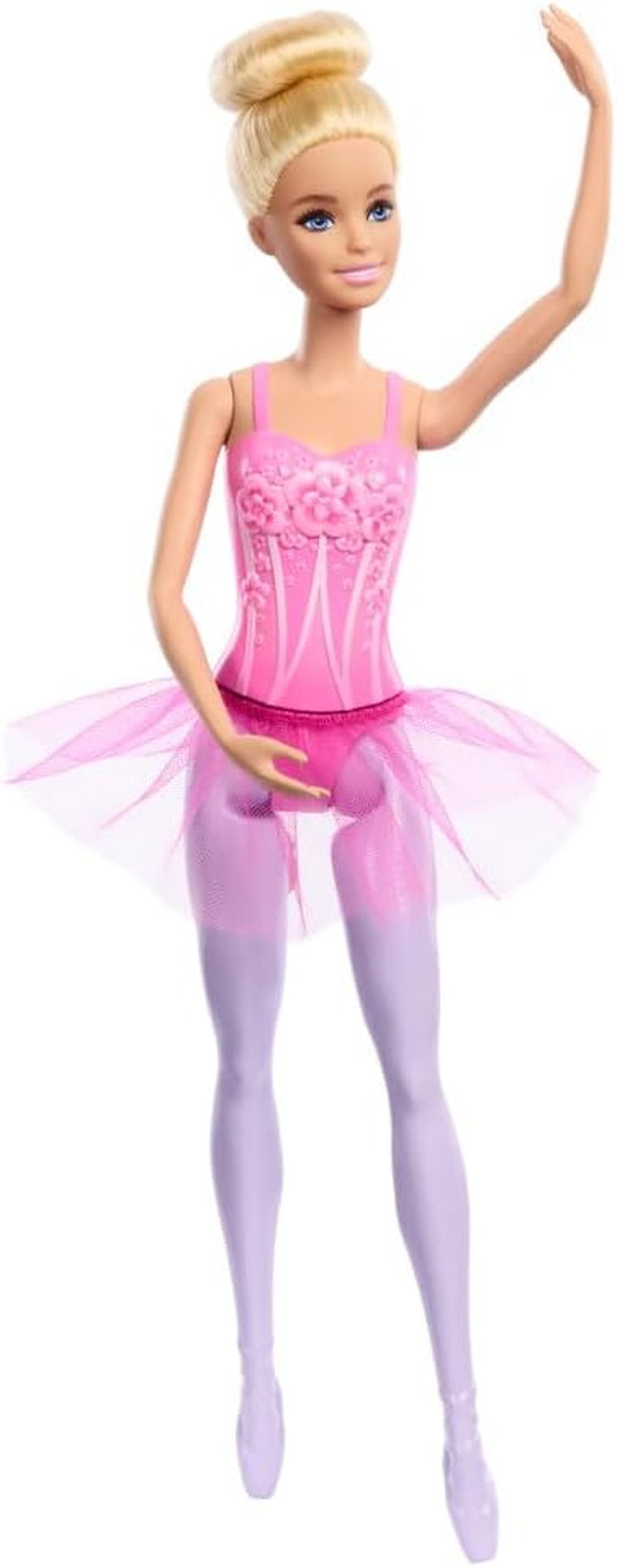Barbie ballerinadukke modeblond dukke i aftagelig lilla tutu med balletarme og spidse sko HRG34