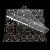 360 stk klare selvklæbende neglestrimler Neglelim dobbeltsidede selvklæbende strimler Klar DIY Manicure dekoration