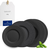 Villeroy & Boch - Manufacture Rock Spisesæt, 6 dele, Spisesæt til 2, Premium Porcelæn, Sort