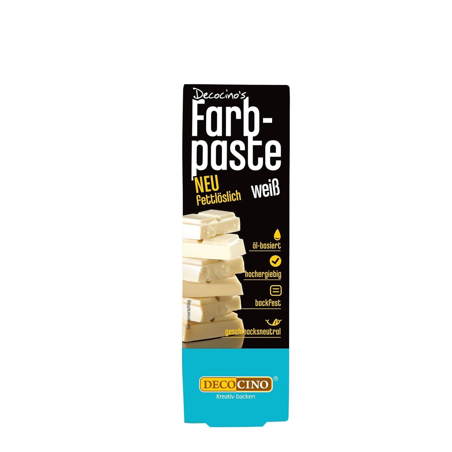 DECOCINO Gul fedtopløselig farvepasta - 15 g - Oliebaseret madfarve, ideel til farvning af chokolade, smørcreme, fondant eller småkagedej
