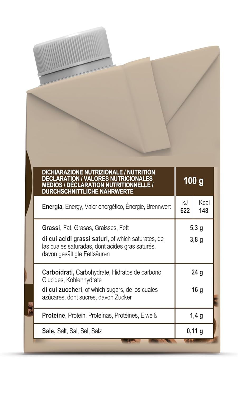 Gimoka Caffe Latte Creme Laktosefri Glutenfri Ingen konserveringsmidler