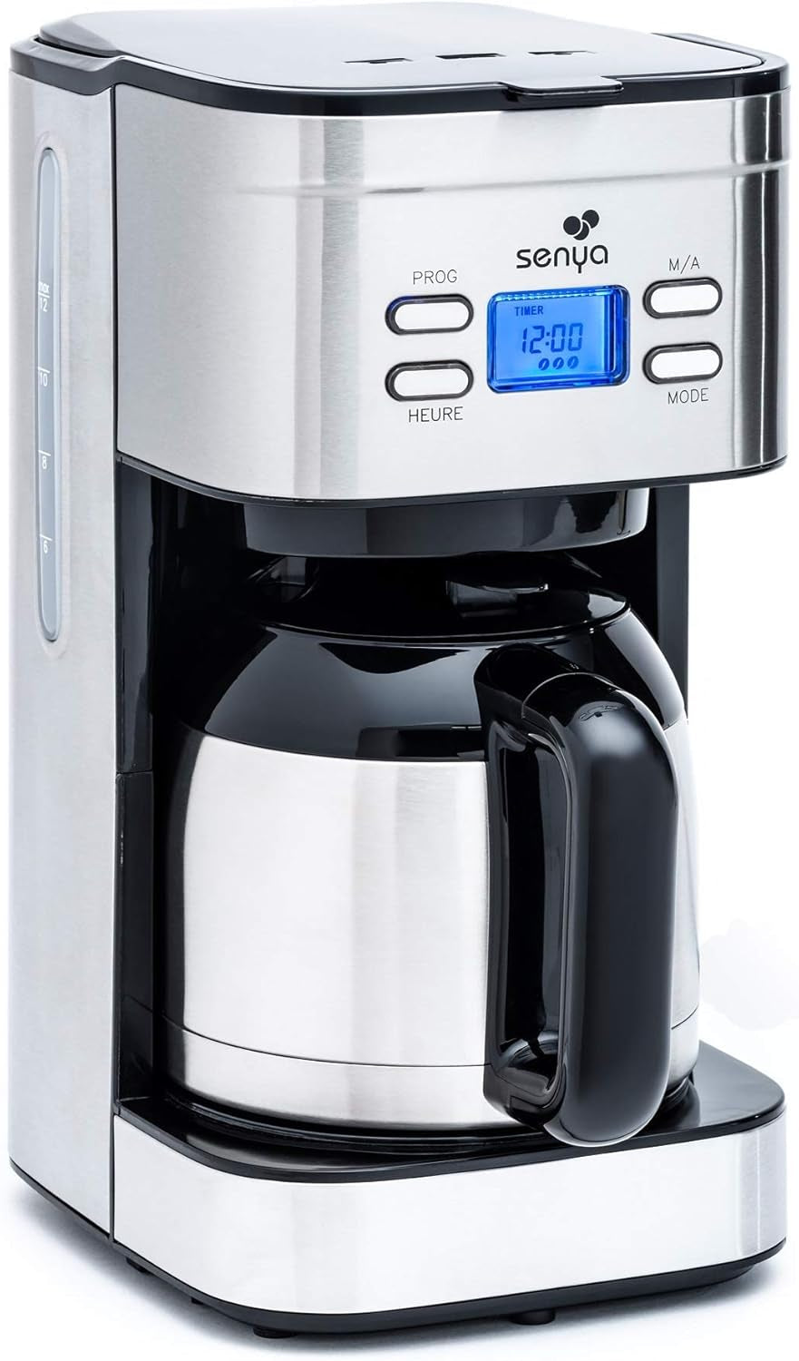 SYBF-CM025 Varm kaffemaskine, rustfrit stål, 1,2 liter, rustfrit stål