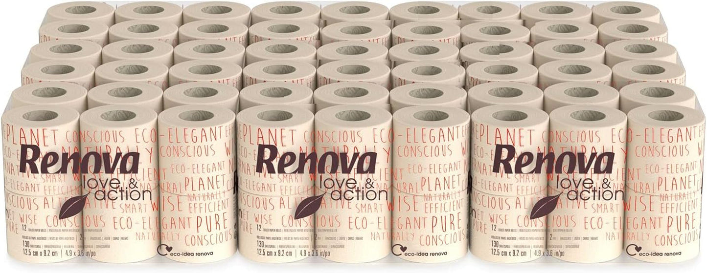 Toiletpapir Renova Love & Action, Beiger Pakke 9 X 12 Rollos-: 108