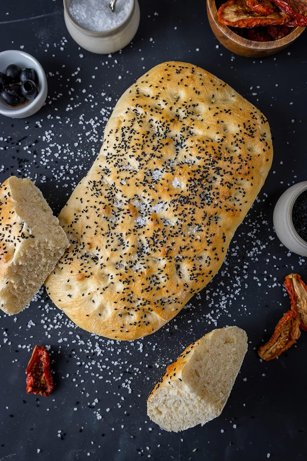 RUF Lievito Madre Sauerteig, Milder Weizen-Sauerteig, Mutterteig, Kurze Teigruhe Durch Enthaltene Trockenhefe, Lievito Madre Getrocknet Für Brot, Baguette, Focaccia, 3X35G Blanding til bagning og madlavning Naty Shop