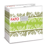 Fato - Tørre papirservietter, airlaid, tekstileffekt, pakke med 50 servietter, 40X40 foldet i 4 format, Tropicana Decor