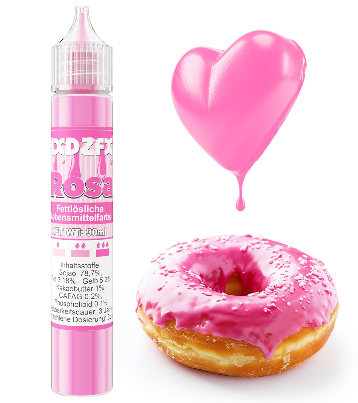 Fedtopløselig madfarve - 30 ml koncentreret oliebaseret madfarve til chokolade madfarvesæt til kagedekoration, fondant, smørcreme, bagning, håndværk (marineblå)