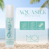 AQUA SILK Hårcreme til sommer, beskytter håret mod havet og klor, Silke og Aloe Vera, M-O-I Hårpleje | 100 ml Naty Shop hårmaske