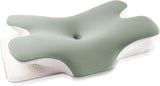 MULISOFT Memory Foam Pude, Komfortabel Hovedpude, Nakkestøttepude, Ergonomisk Side Sovepude (Grå) Cervikale ortopædiske puder Naty Shop Hilsen