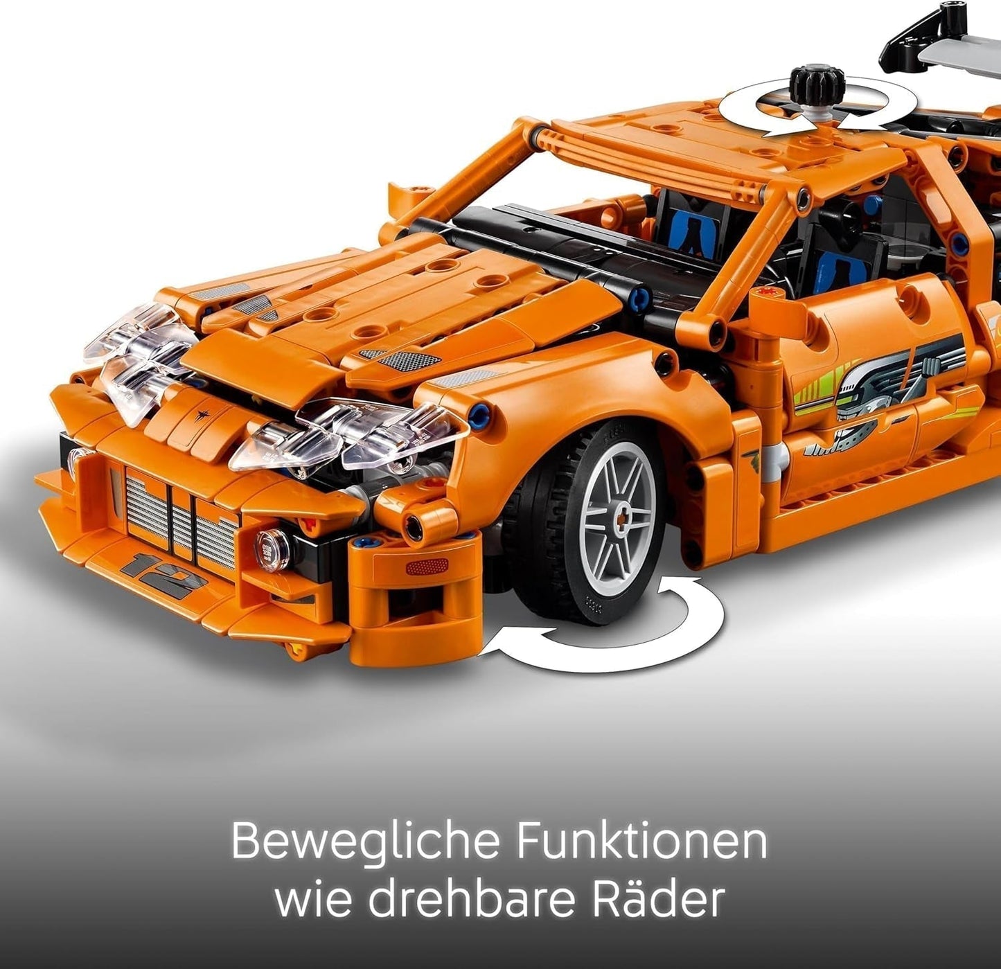 LEGO Technic Fast and Furious Toyota Supra MK4 - Legetøjsbil - Med 6-cylindret motor og åbne døre - Modelsæt til drenge og piger over 9 år - Fødselsdagsgaveidé 42204 Byggesæt Beuche den LEGO-Store