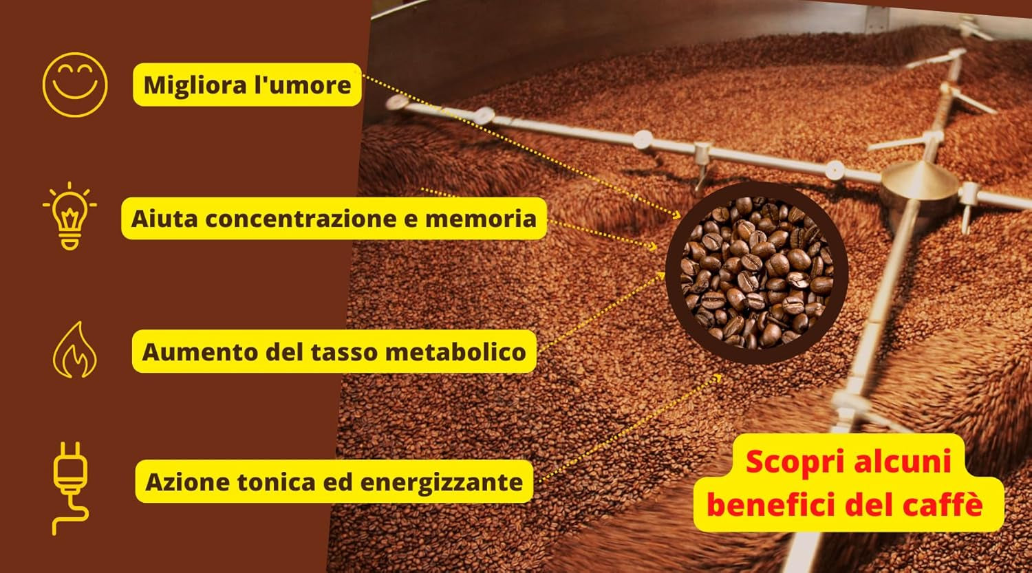 New York Coffee - EXTRA P - Kaffebønner, stærk og afgørende smag, Arabica og Robusta bønner, til maling, italiensk espresso, barblanding - premium kvalitet siden 1930 - 1 kg, bønner