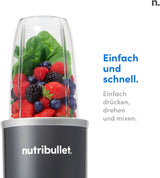 Nutribullet Original, Elektrischer Mixer, Zerkleinerer, Smoothiemixer, Smoothie Maker, 600 W Leistung, Einfach Und Schnell in Der Anvendung, Kompakt, Leicht Zu Reinigen, NB603DG Kitchen Naty Shop