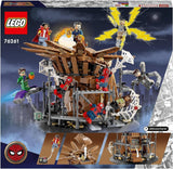 LEGO 76261 Marvel Spider-Man's Big Showdown, Spider-Man: No Way Home sæt med 3 minifigurer Peter Parker plus Green Goblin, Electro, Sandman, Ned, Doctor Strange og MJ, samlermodel Byggesæt Besuche den LEGO-Store