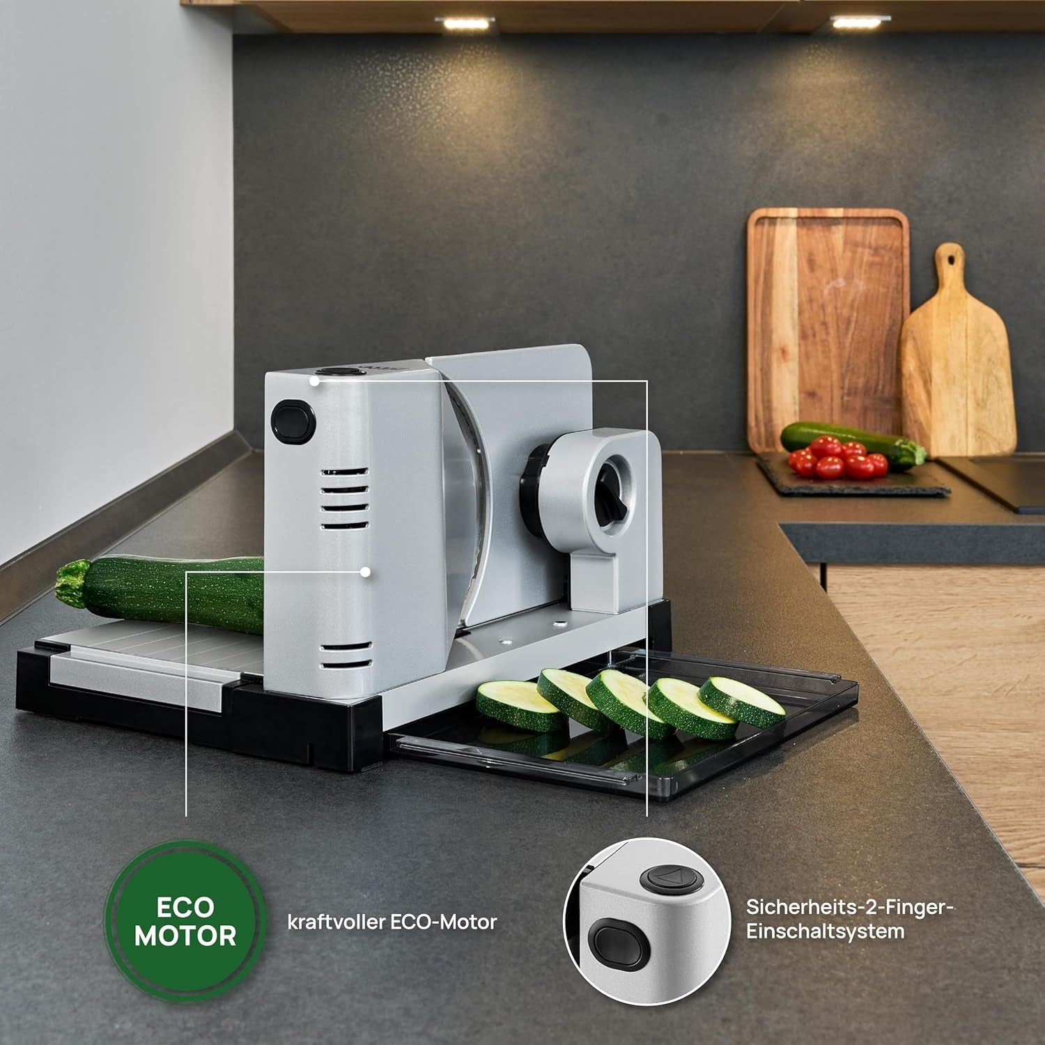 Ritter Icaro 7, multifunktionel elektrisk skæremaskine Rasnite og Slicers Naty Shop