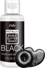 Flydende spiselig glitter, 60 ml Naty Shop Black