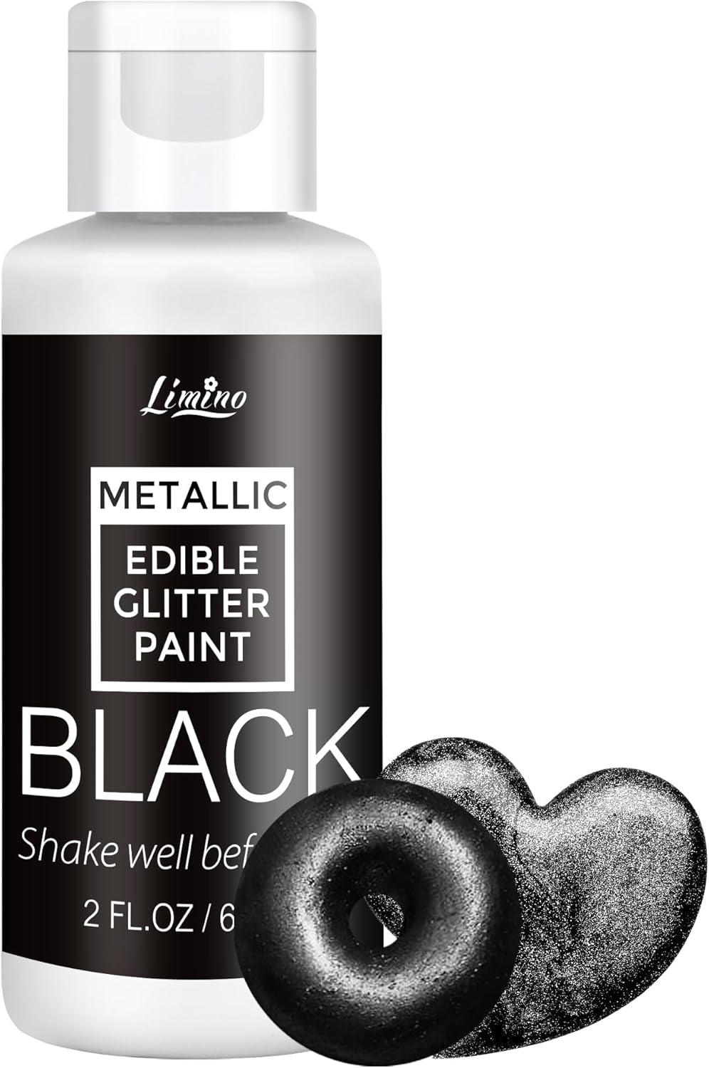 Flydende spiseligt glitter - 6 metalliske farver, flydende spiseligt glitterpulver til kagepynt, bagning, macarons - metallisk madfarve, glitterfarver til småkager, fondant, kager, muffins