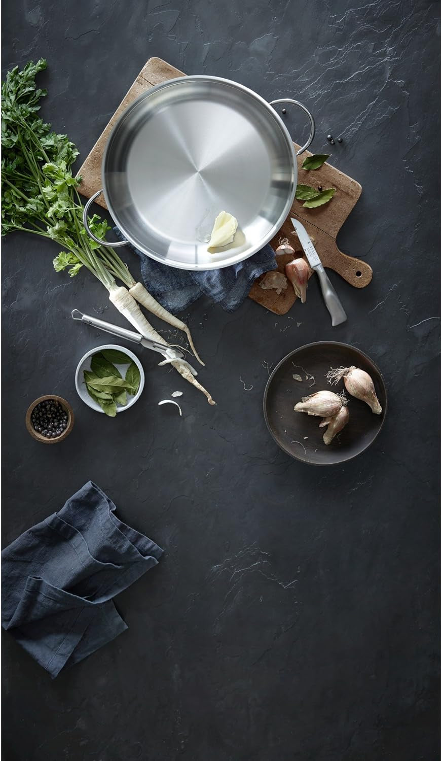 WMF Profi serverings-/stegepande 28 cm induktion, Cromargan rustfri stålpande, udækket Gryder og pander Naty Shop