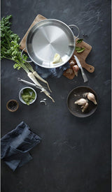 WMF Profi serverings-/stegepande 28 cm induktion, Cromargan rustfri stålpande, udækket Gryder og pander Naty Shop