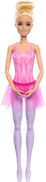 Barbie ballerinadukke modeblond dukke i aftagelig lilla tutu med balletarme og spidse sko HRG34