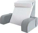 Stor læsepude med håndtag, skum med høj densitet, ergonomisk rygpude, armlæn, nakkestøtte og nakkestøtte, tilbagelænet sædepude til at sove, lege, se tv, til seng og sofa
