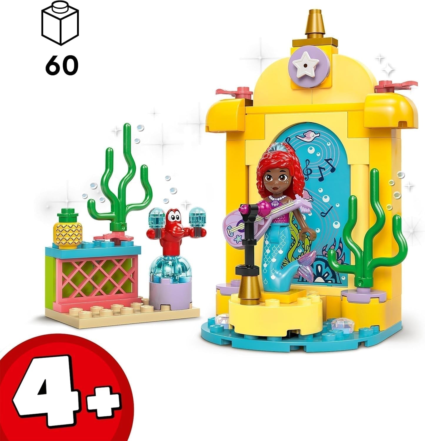 LEGO Ç€ Disney Prinsesse Arielles musikalske byggelegetøj til børn med 2 figurer, gaveidé til piger og drenge fra 4 år og tv-seriefans, børnelegetøj 43235 byggesæt Beuche den LEGO-Store