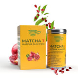 ® Ceremonial Matcha Powder X Granatæble 100G [Understøtter vægttab og stofskifte] - Grøn te for en aktiv og sund livsstil - Grøn te uden tilsætningsstoffer (ren og naturlig)
