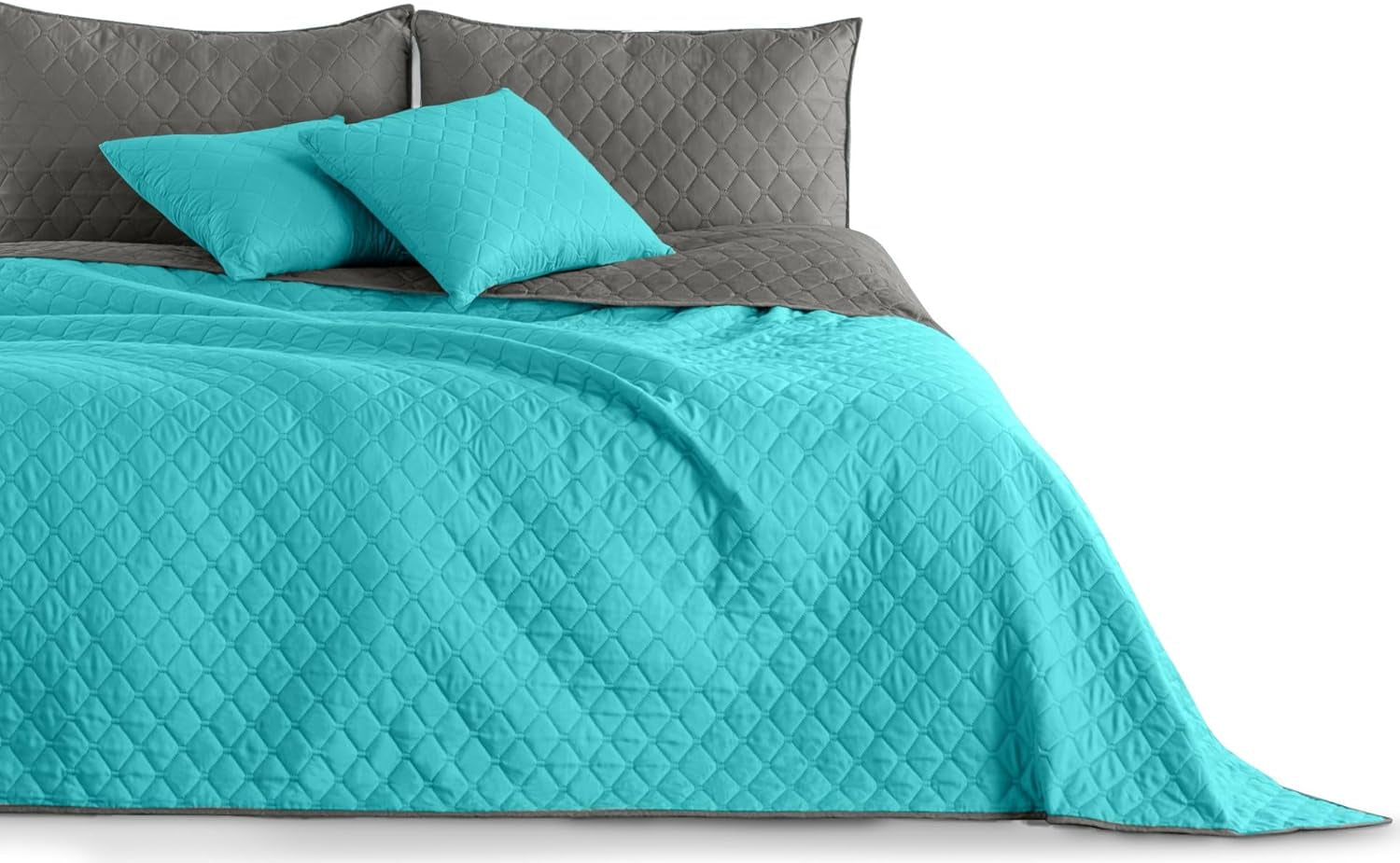 Decoking Sengetæppe 200 X 220 Cm Grafit Antracit Sølvgrå Tosidet sengetæppe let at vedligeholde Axel Senge og tæpper Besuche den DecoKing-Store Axel Türkis Stål 170 X 210 Cm