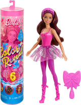 Barbie Color Reveal Dukke og tilbehør, Ballerina-serien, 6 overraskelser at pakke ud, inklusive farveskift, Inspireret af den vigtigste ballet-trend (stilarter kan variere), HRK17 Naty Shop Dolls Standardtitel