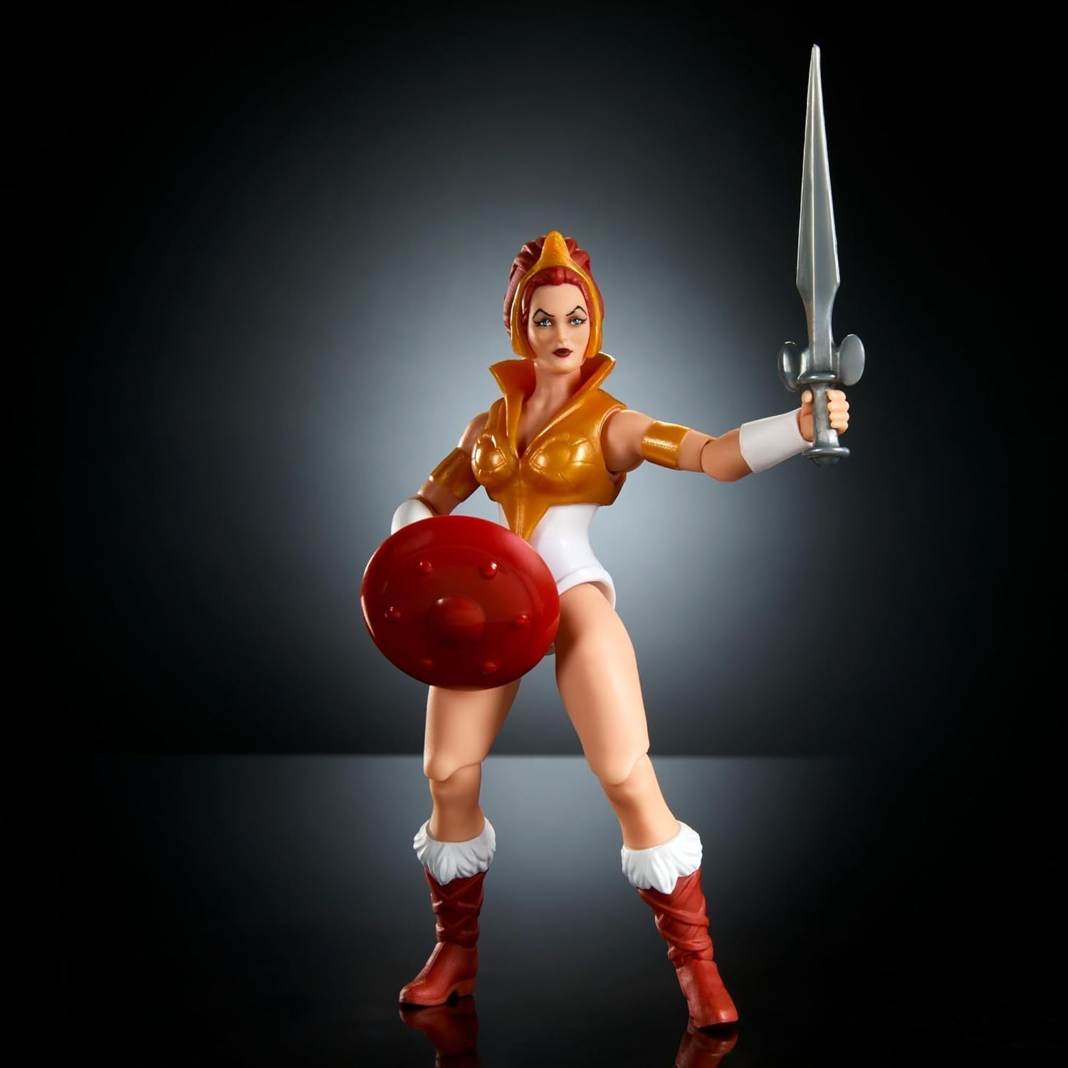 Masters of the Universe Origins Legetøj tegneserie Teela Action Figur Ca. 14 cm Højde Motu Heltinde tilbehør og Mini Comic HYD27 Action Figurer Naty Shop