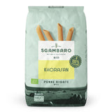 Økologisk Penne Rigate Pasta N.91 - 500g fra Khorasan Wheat - Antik hvede, rig på protein, 100% dyrket i Italien - Alsidig i køkkenet og rig på næringsstoffer