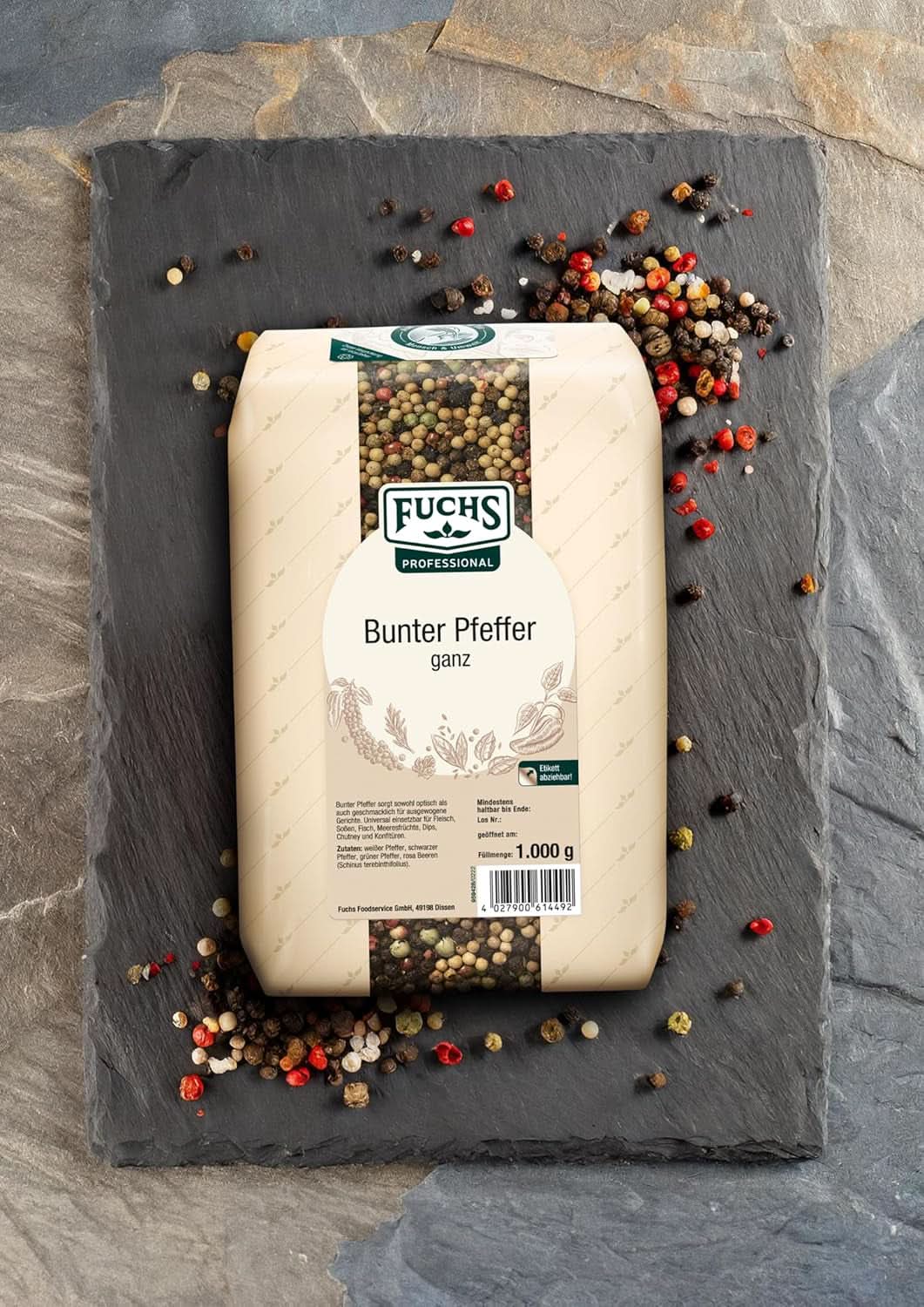 Fuchs farvet hel peber, 1 Kg Condimente Naty Shop