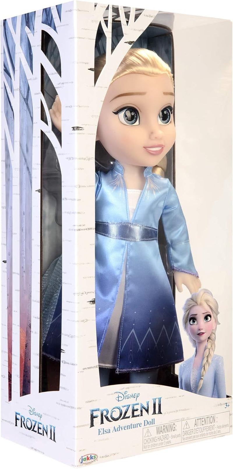 Disney Frozen 2 Elsa Travel Doll, 35 cm dukke med kultfilm-inspireret kjole, støvler og langt flettet hår for ekstra sjov til leg, til piger fra 3 år og opefter