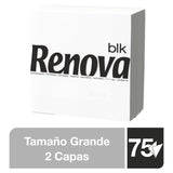 Renova store hvide papirservietter, 75 servietter