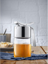 WMF Barista sirup/honning dispenser 240ml, glasbeholder & depot 1l, højde 21,5 cm, opbevaringskrukke med låg, kaffebønnebeholder, kornkrukke, madopbevaringsglas med stor påfyldningsåbning Madopbevaringsbokse Naty Shop