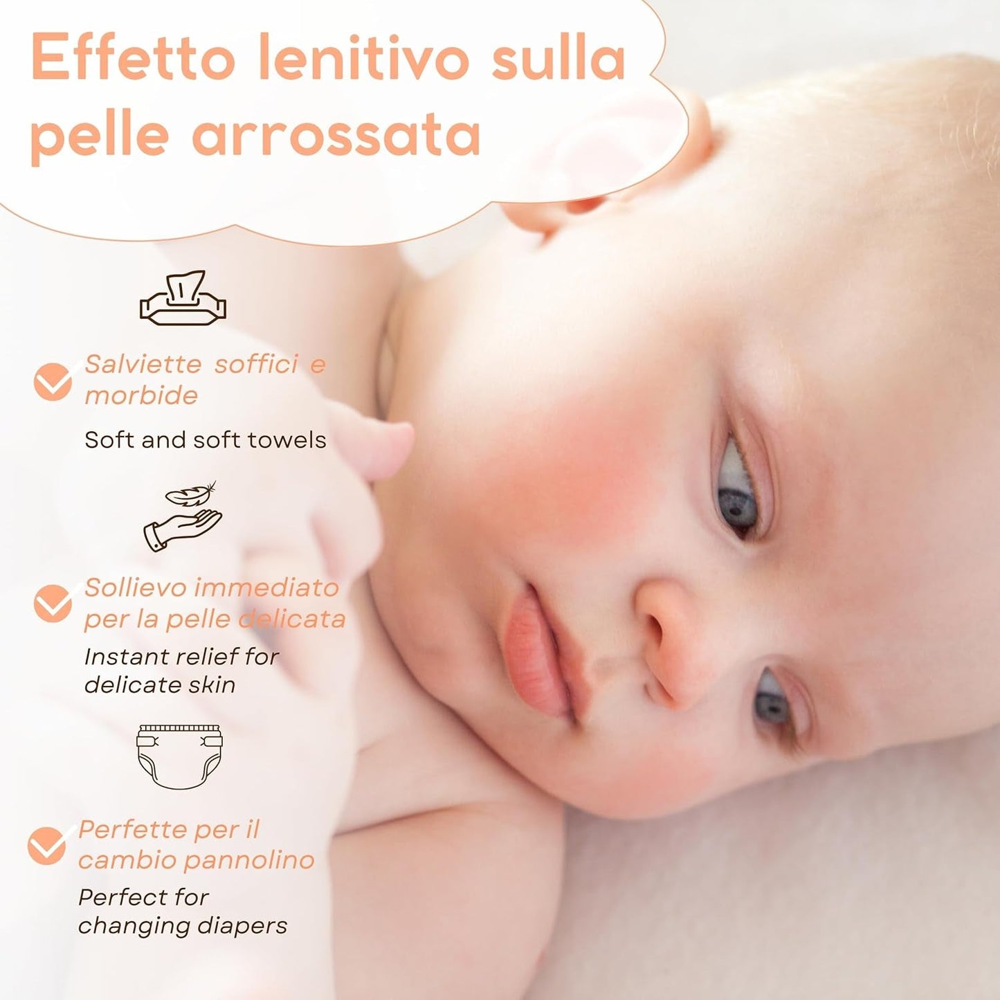Aloe Baby vådservietter til følsom hud, alkoholfri, hudvenlig, pH 5,5, let duftende, 1728 antal (24 pakker)