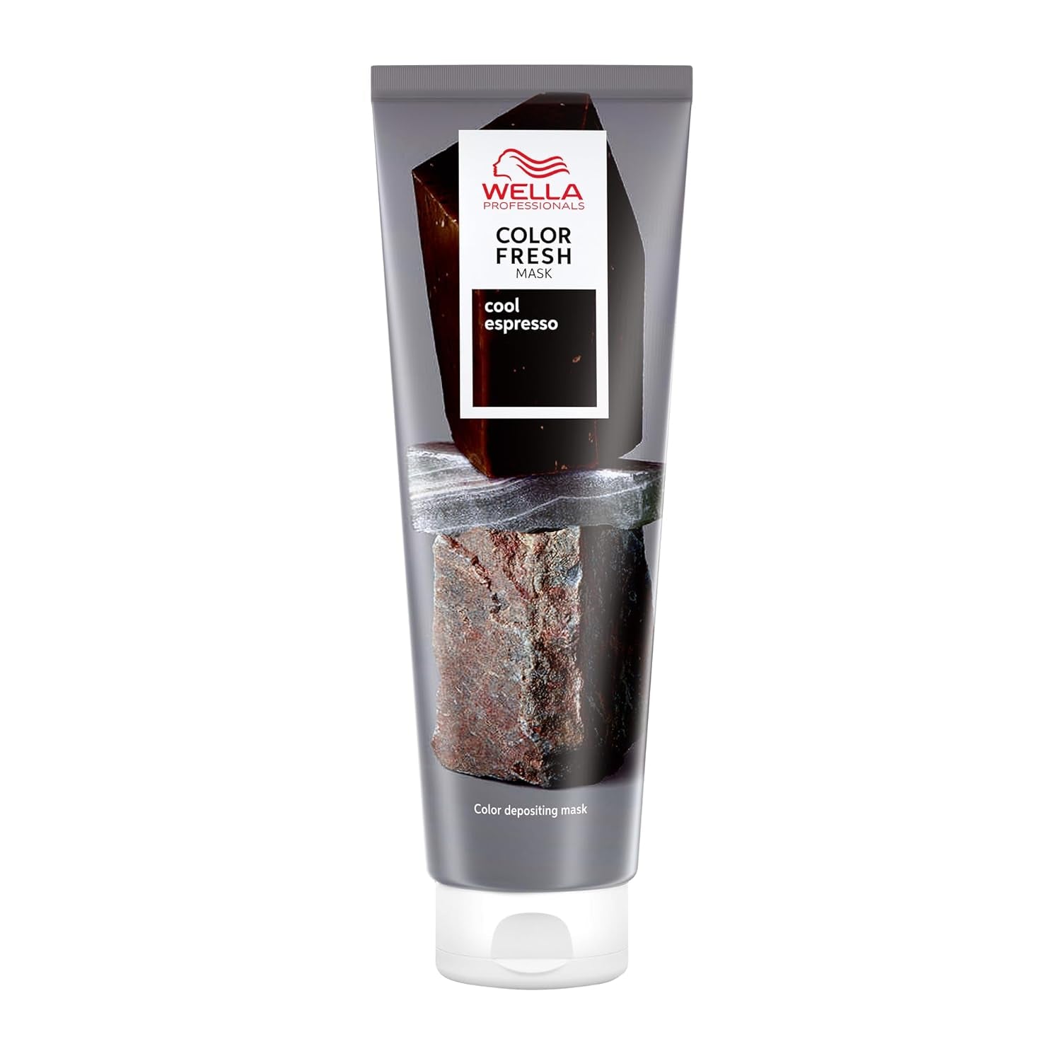 Wella Professionals Color Fresh Mask Cool Espresso - behandling for at genoplive og ændre hårfarve - nærende nuance med avocadoolie - til sort og sort hår - 150 ml Naty Shop Cool Espresso Hair Mask 150 Ml (1 pakke)