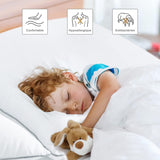 Bedstory pude, 50 x 70 cm, 2 stykker, bidebestandig, svedåndende, hypoallergen, fyld: 100 % polyesterfiber, ultrakomfort og blød komfort og fremragende støtte Naty Shop standardpuder