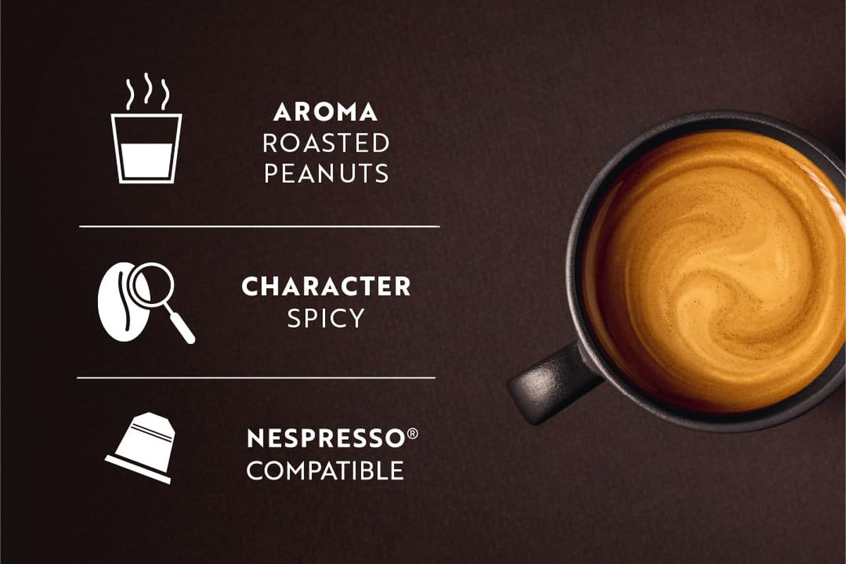 Café Royal Espresso Decaffeinato – Nespresso®-kompatible kaffekapsler, 100 % Arabica, Intensität 6/12, Rainforest Alliance, koffeinfri, 36 kapsler
