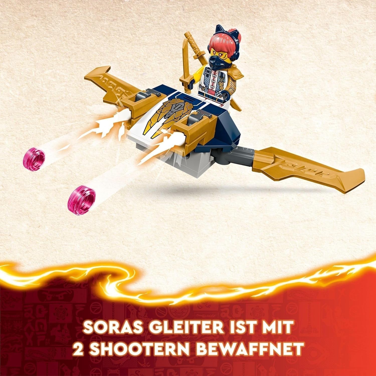 LEGO NINJAGO Ninja Team Combi Caterpillar 4 i 1 sæt med svævefly, racerbil og 2 motorcykler og 6 minifigurer Gave til drenge og piger Ninja legetøj 71820 byggesæt Besuche den LEGO-Store