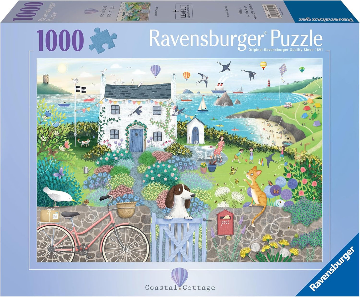 Ravensburger Puslespil 12001104 - Coastal Cottage- puslespil 1000 brikker til voksne og børn over 14 år Puslespil Naty Shop
