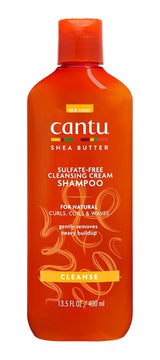 Cantu Cleansing Cream Shampoo – Shampoo Für Lockiges Und Krauses Haar – Reichhaltige Formel Aus Shea Butter – Sanfte Und Tiefenwirksame Reinigung Für Haar Und Kopfhaut – Sulfatfrei – 400 Ml Brusebad og Bad Cantu Standardtitel
