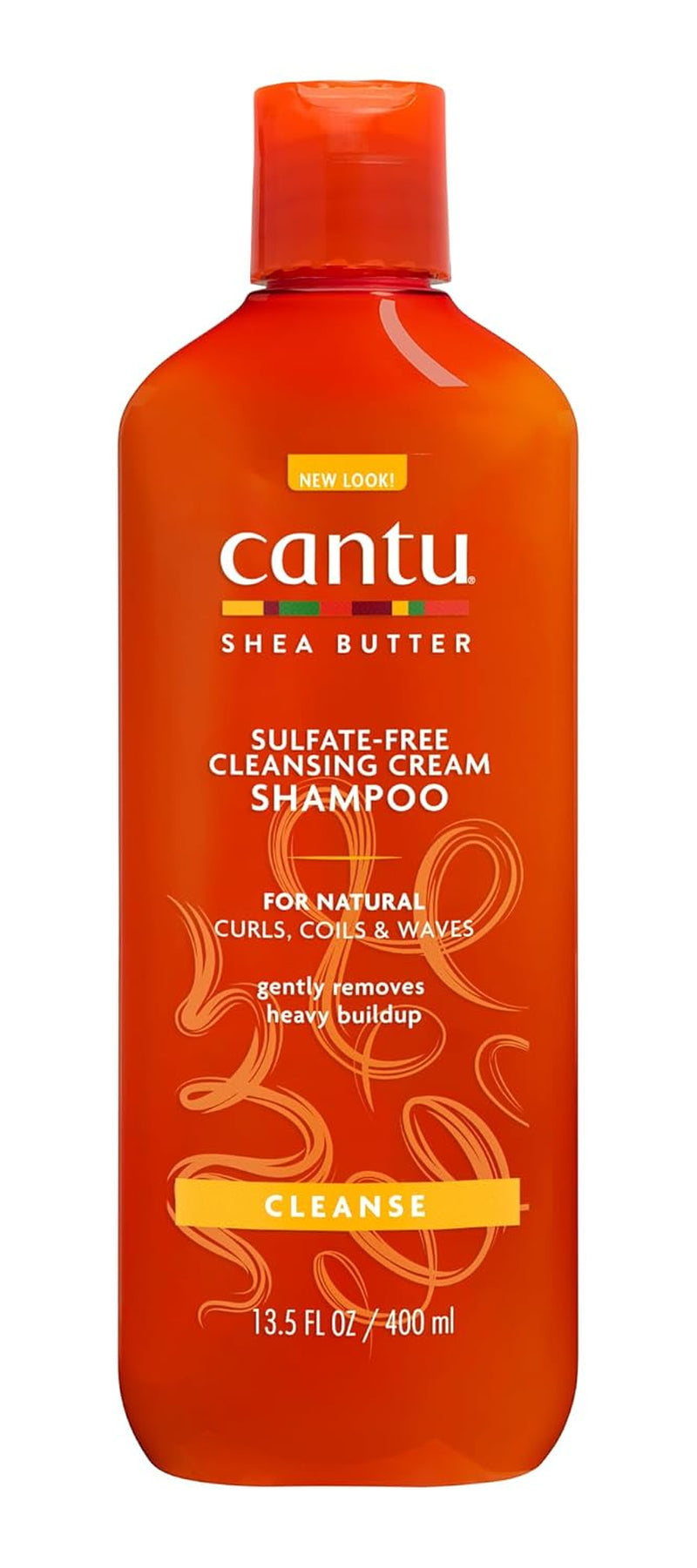Cantu Cleansing Cream Shampoo – Shampoo Für Lockiges Und Krauses Haar – Reichhaltige Formel Aus Shea Butter – Sanfte Und Tiefenwirksame Reinigung Für Haar Und Kopfhaut – Sulfatfrei – 400 Ml Brusebad og Bad Cantu Standardtitel