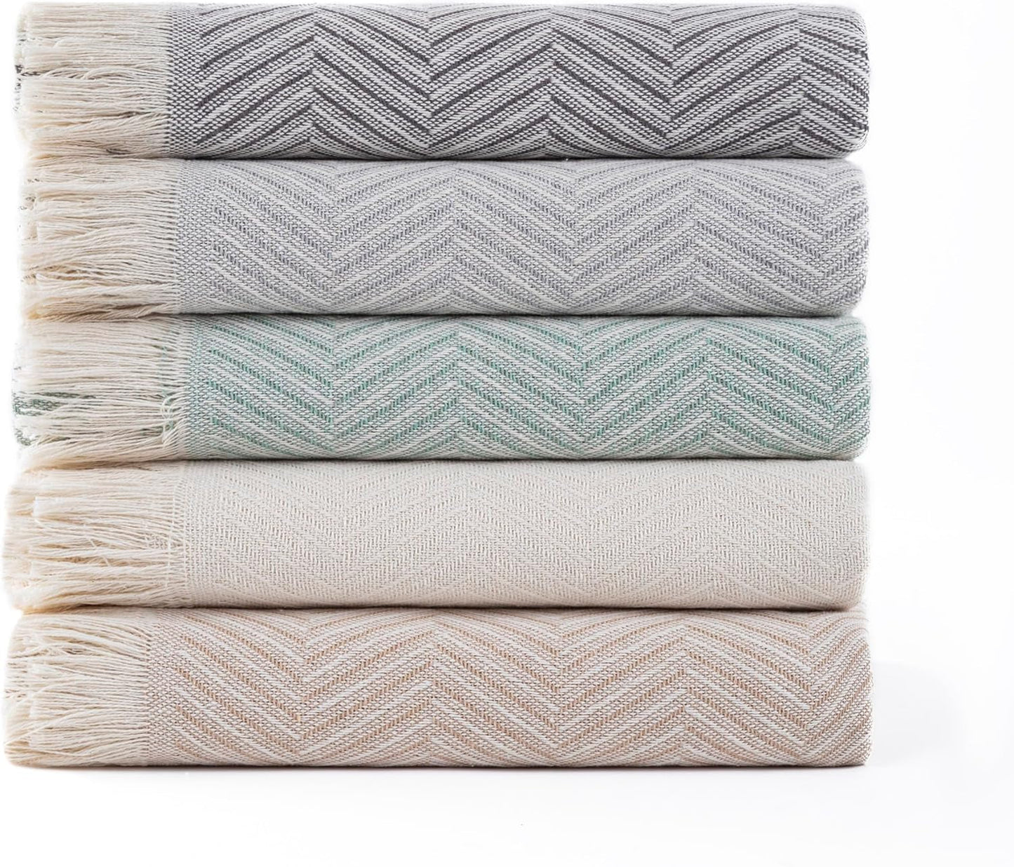 Todocama multifunktionelt sengetæppe, sengetæppe, sengetæppe, sofabetræk, jarapas, sildebensmønster (230 X 260 Cm, sandbeige). Senge og tæpper Besuche den Todocama-Store