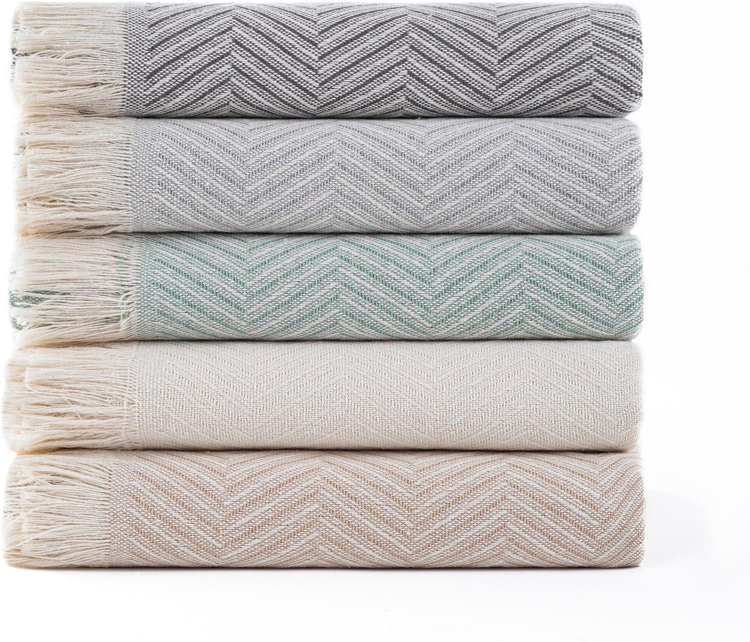 Todocama multifunktionelt sengetæppe, sengetæppe, sengetæppe, sofabetræk, jarapas, sildebensmønster (230 X 260 Cm, sandbeige). Senge og tæpper Besuche den Todocama-Store