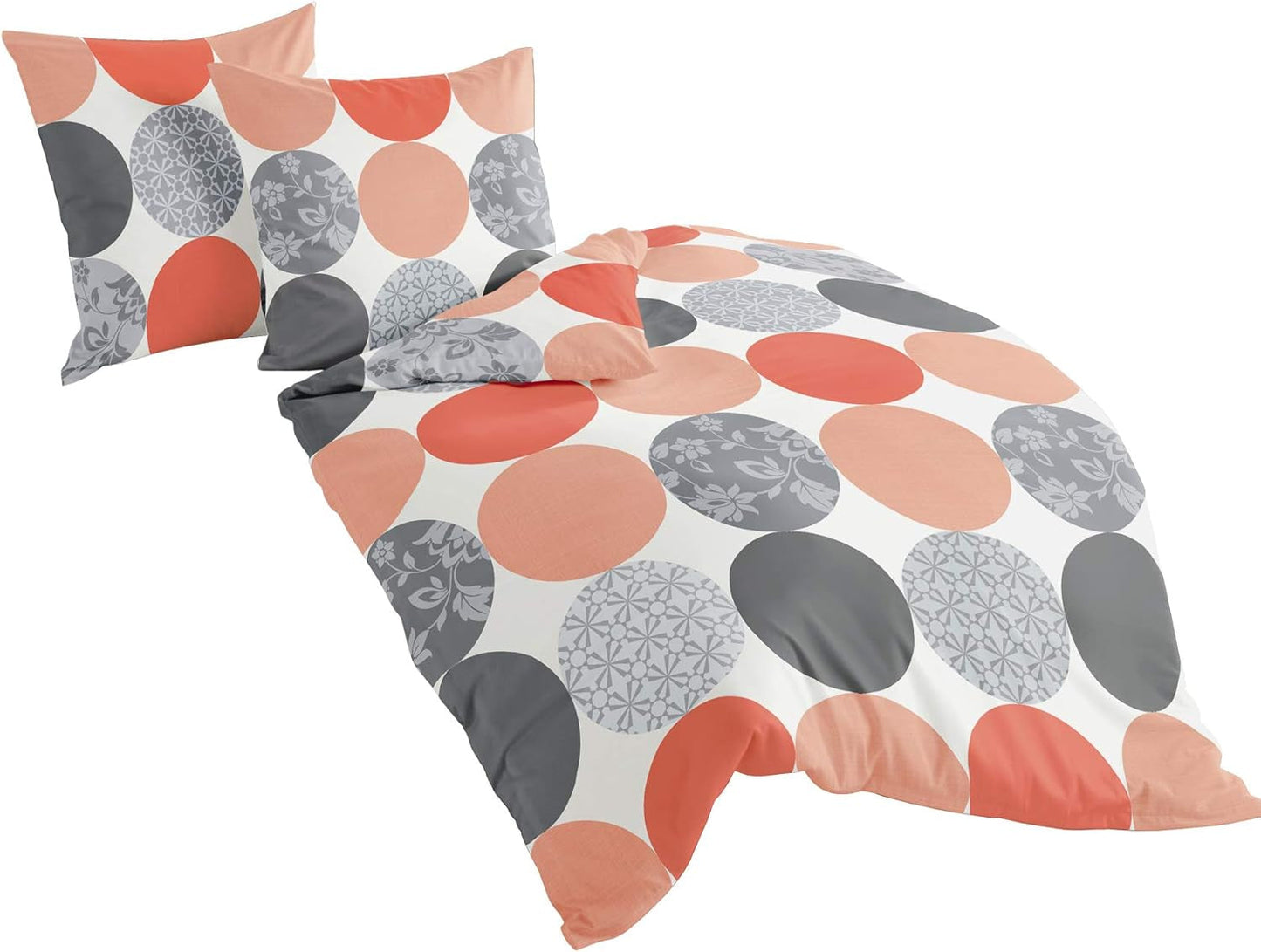 Bierbaum sengetøj, maco-satin, Designet i Tyskland, model 6383 turkis 02, 155X220 Cm + 80X80 Cm, komfortstørrelse Senge og tæpper Besuche den Bierbaum-Store Salmon 155X220 Andre prøver