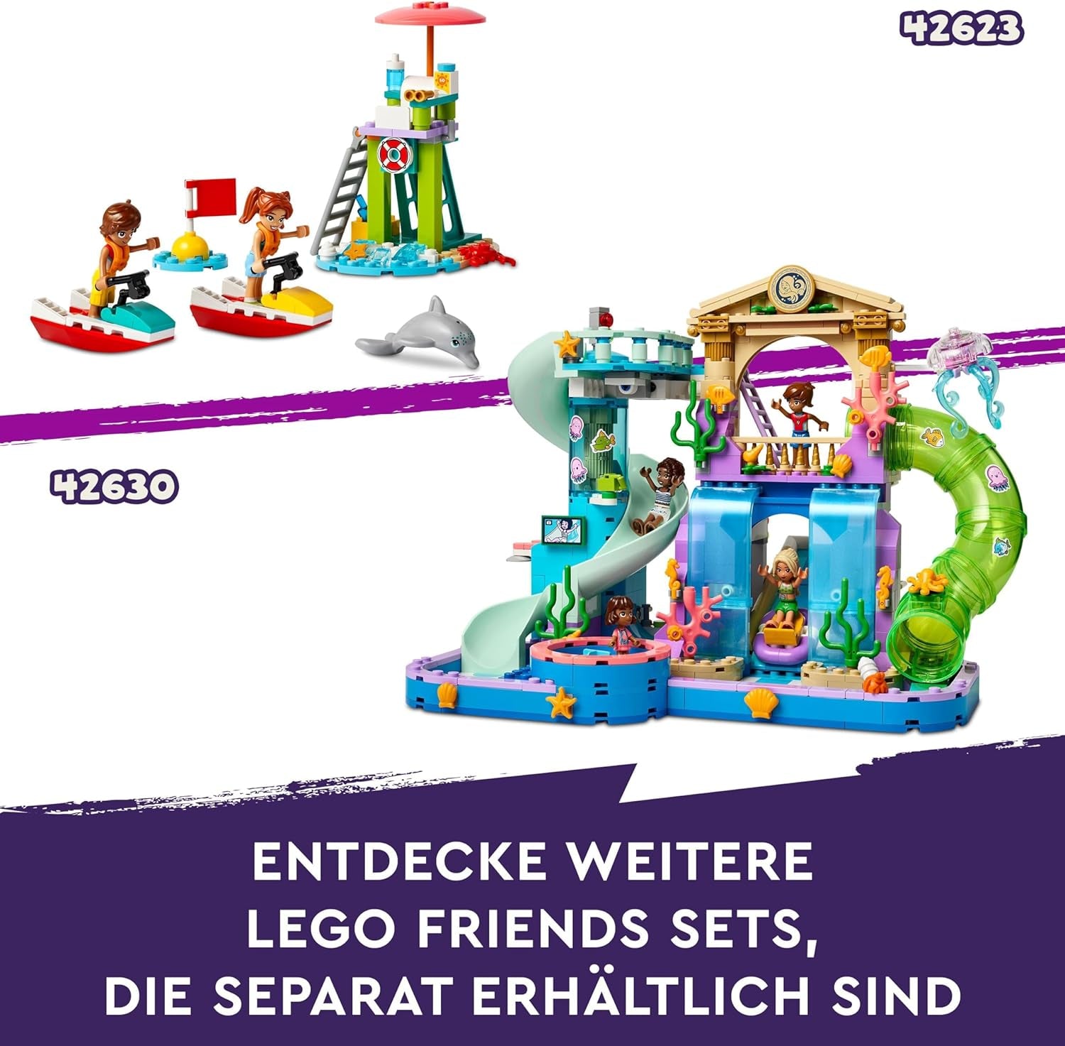 LEGO Friends Smoothie Stand At The Beach Rollespil Legesæt Gaveidé til piger og drenge 6 år med legefigurer Skildpadde og tilbehør Socialt udviklingslegetøj 42625 Byggesæt Besuche den LEGO-Store