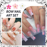 1 Karton Nail Art Charms, 3D Flowers Nagelkunst Charms, Acryl Blumen Nagel Strass Mit Ornamenten, Nagel Edelsteine, Nagel Zubehör Für Mädchen, Nagelkunst Dekoration, DIY Håndværk Nail Design