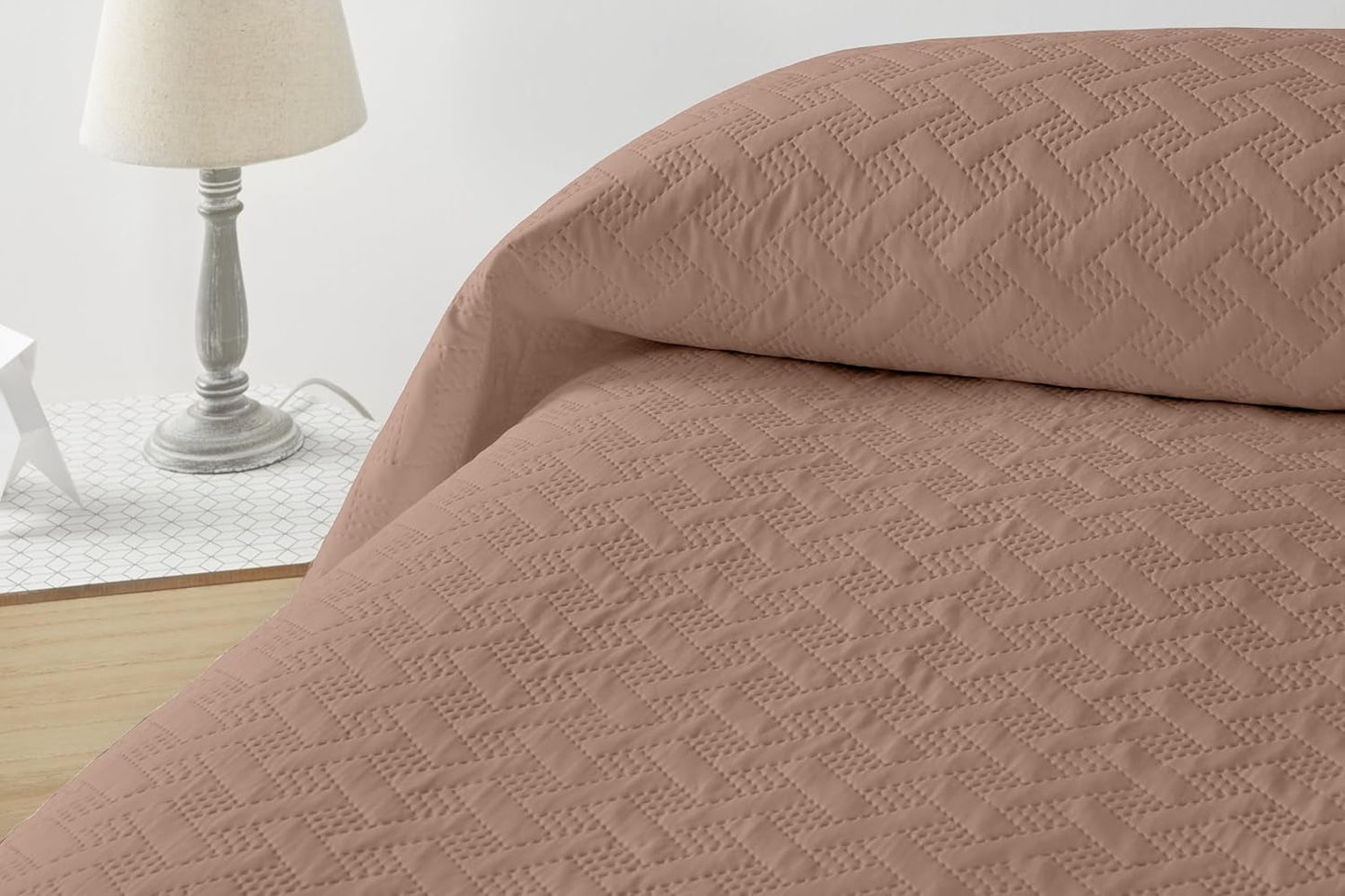 LISO - Sengetæppe til 105 Cm - Bouti Seng Sengetæppe - Forår og Sommer - 200X260 Cm - Pink senge og tæpper Besuche den Degrees home-Butik Brun Seng 150 Cm