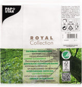 Papstar, 50 servietter "ROYAL Collection" 1/4 gange 48 Cm X 48 Cm Hvid, #11577
