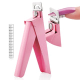 Saviland negle manicure cutter med 15 magneter, gel negle negle trimmer manicure negle cutter til kunstige negle Gel negle Akryl negle kunstige negle (rød rød)